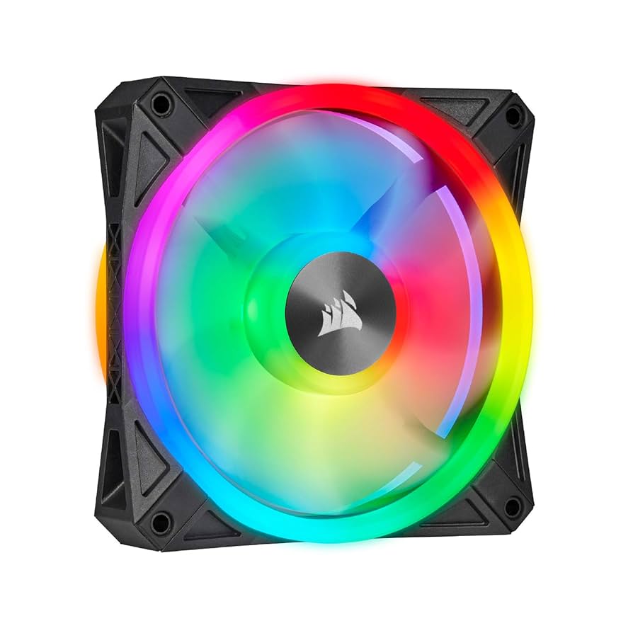 美品 CORSAIR QL120 RGBファン Performance CORSAIR QL Series, QL120 RGB, 120mm RGB LED Fan, Single Pack